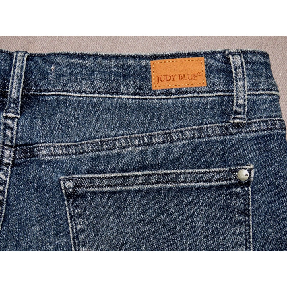 JUDY BLUE‎ Distressed Skinny Fit Stretch Ankle Fray Denim Jeans Women's 15 / 32 - Picture 7 of 10